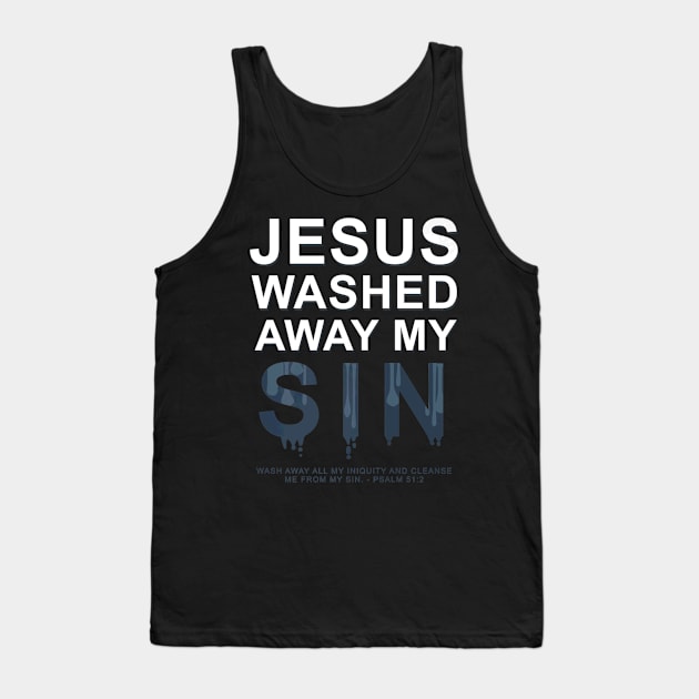 Sin Pslam 512 Jesus Christ Tank Top by Makayla Sketch